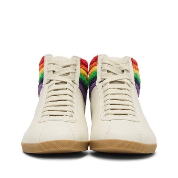 Gucci Naturally Rainbow Hi-Top Sneakers - Picture 5 of 8